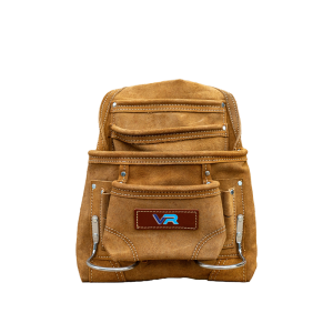 VR 9 Pocket Oil Tanned Leather Nail And Tool Pouch